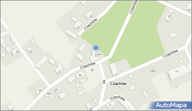 Czachów, Czachów, 21, mapa Czachów