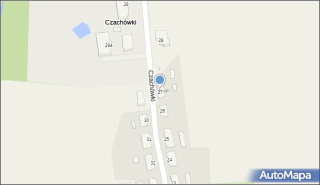 Czachówki, Czachówki, 27, mapa Czachówki