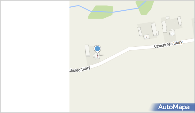 Czachulec Stary, Czachulec Stary, 1, mapa Czachulec Stary