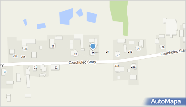 Czachulec Stary, Czachulec Stary, 25, mapa Czachulec Stary