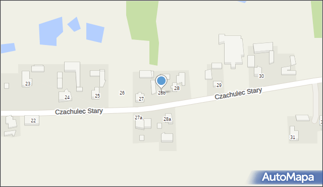 Czachulec Stary, Czachulec Stary, 28b, mapa Czachulec Stary
