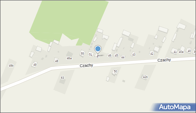 Czachy, Czachy, 47, mapa Czachy