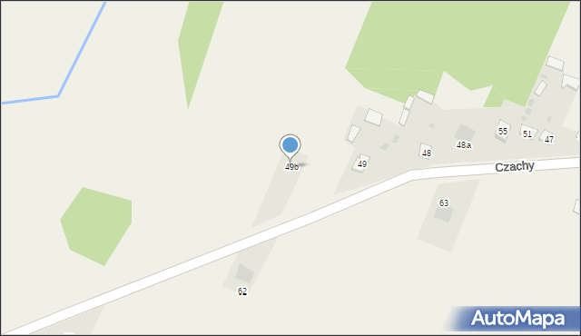 Czachy, Czachy, 49b, mapa Czachy