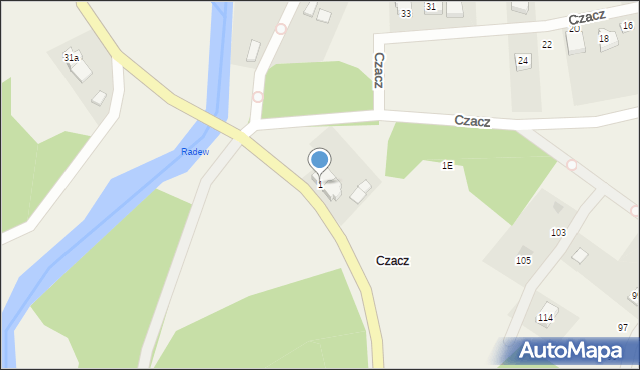 Czacz, Czacz, 1, mapa Czacz