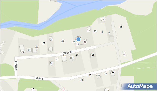 Czacz, Czacz, 17A, mapa Czacz