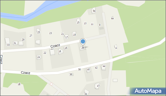 Czacz, Czacz, 26, mapa Czacz