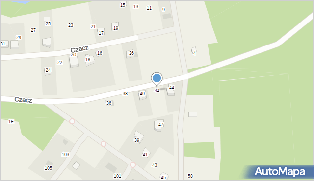 Czacz, Czacz, 42, mapa Czacz