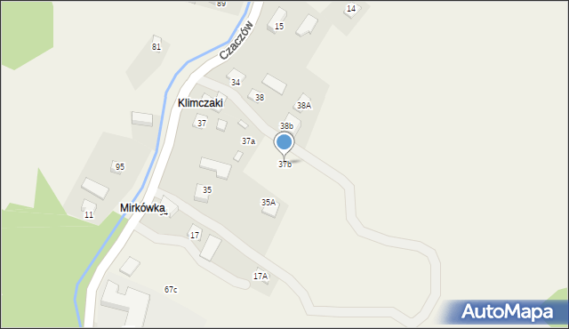 Czaczów, Czaczów, 37b, mapa Czaczów