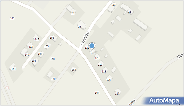 Czadrów, Czadrów, 121, mapa Czadrów