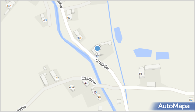 Czadrów, Czadrów, 67, mapa Czadrów