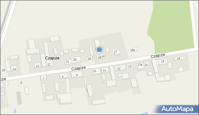 Czajcze, Czajcze, 18, mapa Czajcze