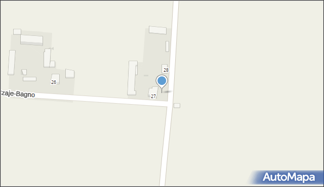 Czaje-Bagno, Czaje-Bagno, 27a, mapa Czaje-Bagno