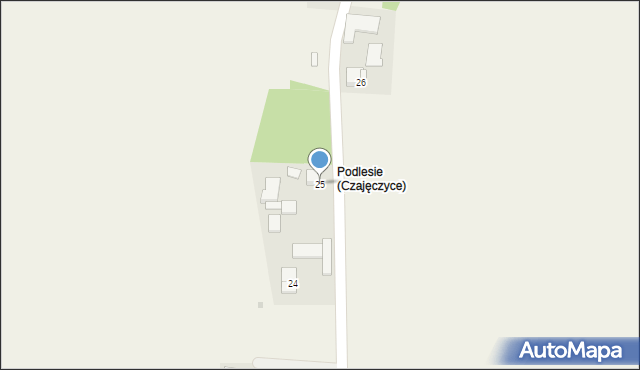 Czajęczyce, Czajęczyce, 25, mapa Czajęczyce