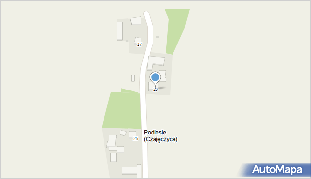 Czajęczyce, Czajęczyce, 26, mapa Czajęczyce