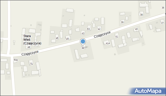 Czajęczyce, Czajęczyce, 44, mapa Czajęczyce