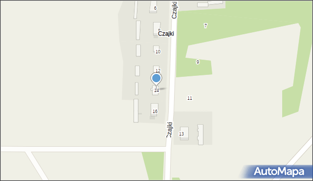 Czajki, Czajki, 14, mapa Czajki