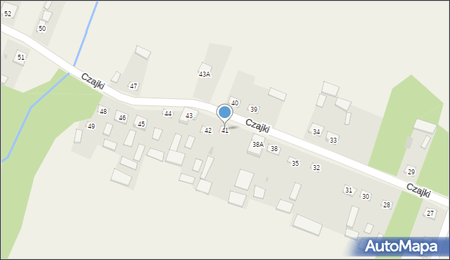 Czajki, Czajki, 41, mapa Czajki