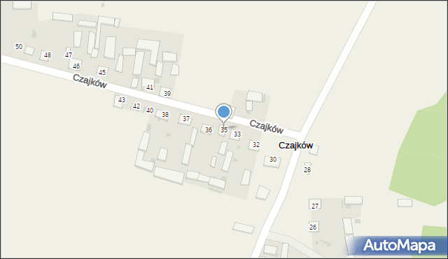 Czajków, Czajków, 35, mapa Czajków