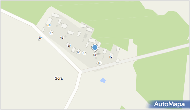 Czajków, Czajków, 61, mapa Czajków