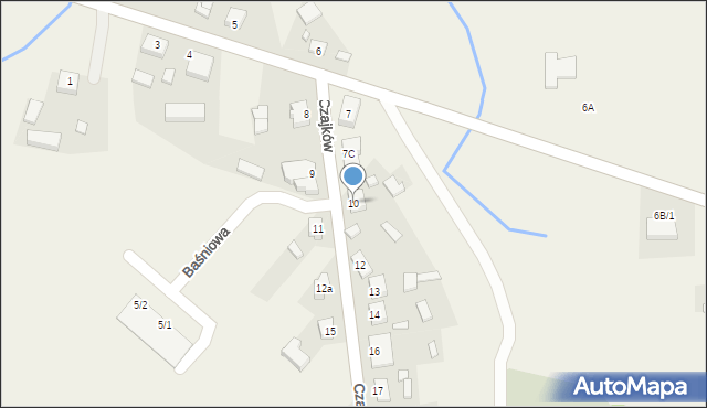 Czajków, Czajków, 10, mapa Czajków