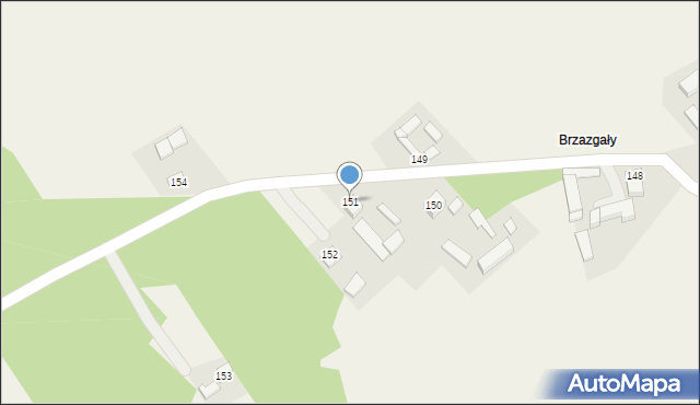 Czajków, Czajków, 151, mapa Czajków