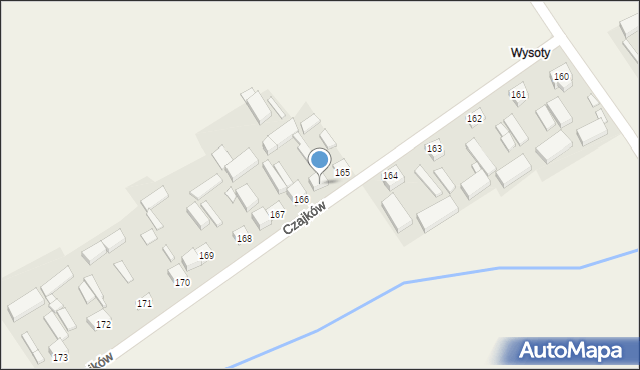 Czajków, Czajków, 166a, mapa Czajków
