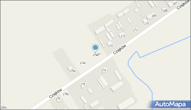 Czajków, Czajków, 174a, mapa Czajków