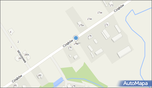 Czajków, Czajków, 175b, mapa Czajków