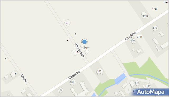 Czajków, Czajków, 180b, mapa Czajków