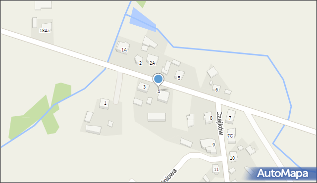 Czajków, Czajków, 4, mapa Czajków