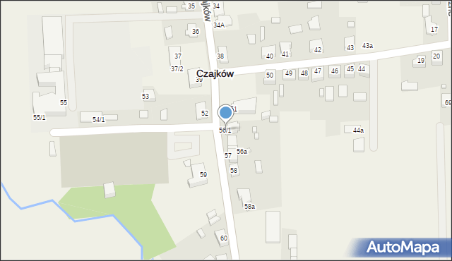 Czajków, Czajków, 56/1, mapa Czajków