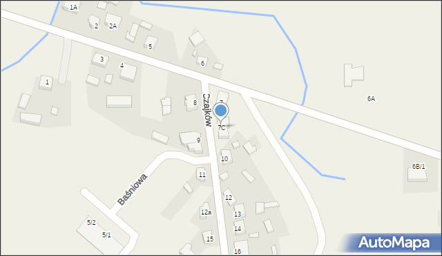 Czajków, Czajków, 7C, mapa Czajków