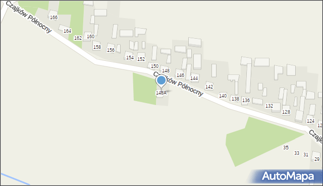 Czajków Północny, Czajków Północny, 148A, mapa Czajków Północny