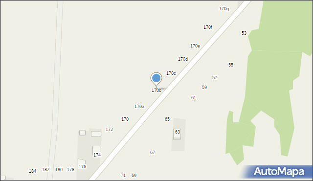 Czajków Północny, Czajków Północny, 170b, mapa Czajków Północny