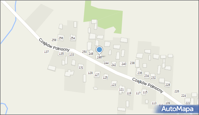 Czajków Północny, Czajków Północny, 246, mapa Czajków Północny