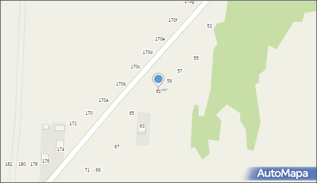 Czajków Północny, Czajków Północny, 61, mapa Czajków Północny