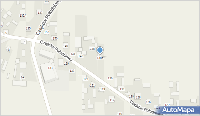 Czajków Południowy, Czajków Południowy, 138a, mapa Czajków Południowy