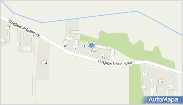 Czajków Południowy, Czajków Południowy, 4, mapa Czajków Południowy