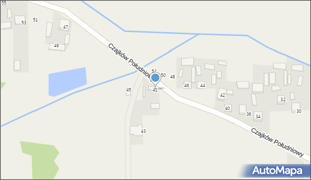 Czajków Południowy, Czajków Południowy, 41, mapa Czajków Południowy