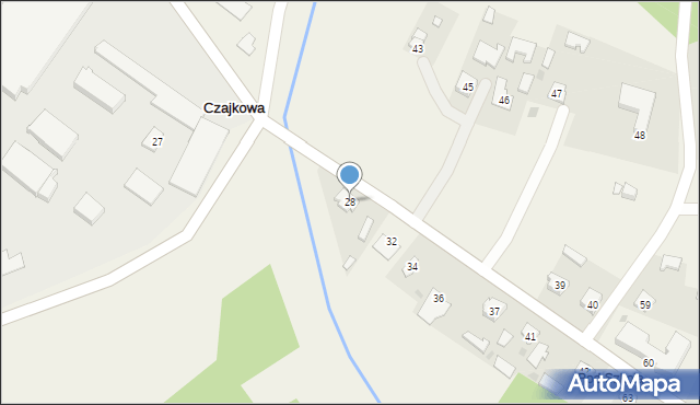 Czajkowa, Czajkowa, 28, mapa Czajkowa