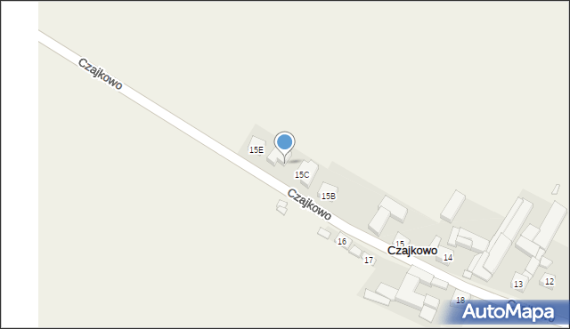 Czajkowo, Czajkowo, 15D, mapa Czajkowo