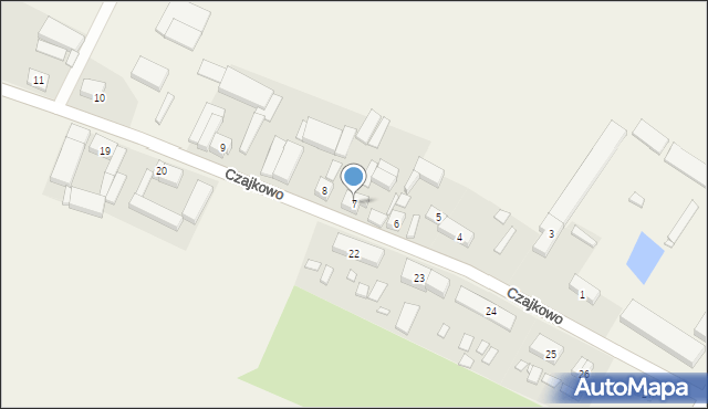 Czajkowo, Czajkowo, 7, mapa Czajkowo