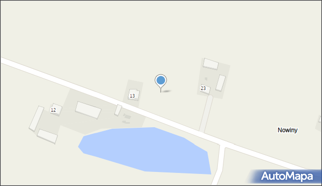 Czajno, Czajno, 17, mapa Czajno