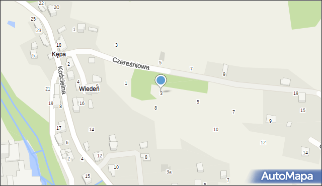 Czaniec, Czysta, 3, mapa Czaniec