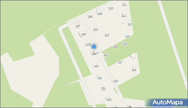 Czapielski Młyn, Czapielski Młyn, 204, mapa Czapielski Młyn