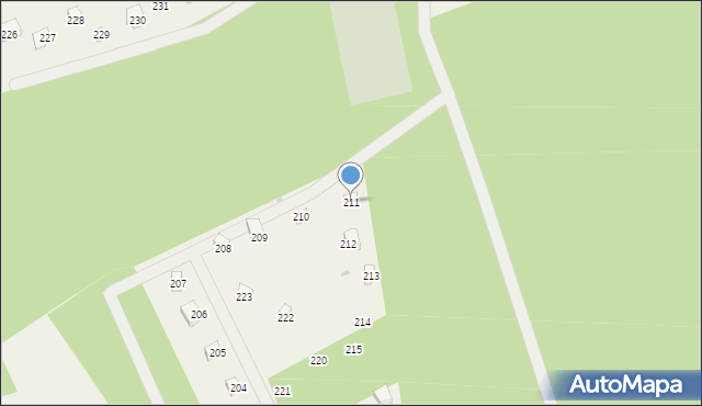 Czapielski Młyn, Czapielski Młyn, 211, mapa Czapielski Młyn