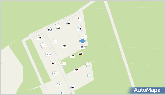 Czapielski Młyn, Czapielski Młyn, 214, mapa Czapielski Młyn