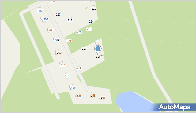 Czapielski Młyn, Czapielski Młyn, 216, mapa Czapielski Młyn
