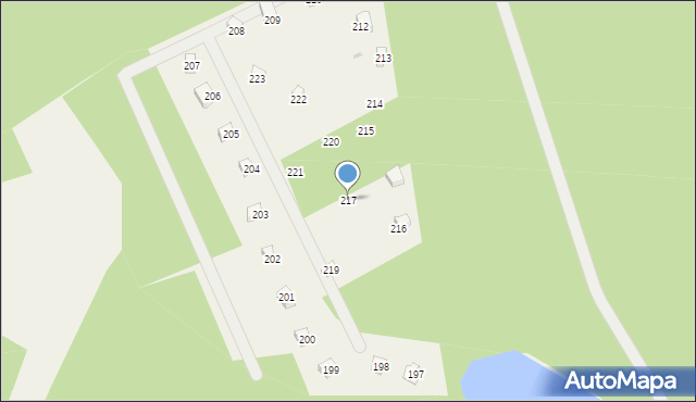 Czapielski Młyn, Czapielski Młyn, 217, mapa Czapielski Młyn