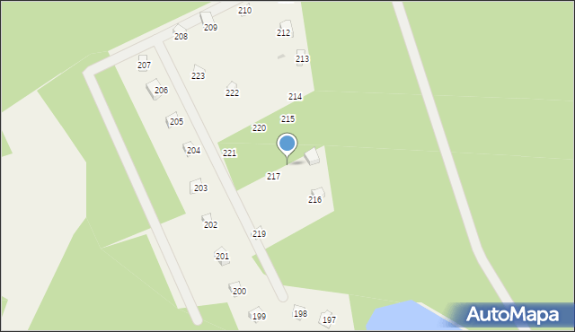 Czapielski Młyn, Czapielski Młyn, 218, mapa Czapielski Młyn